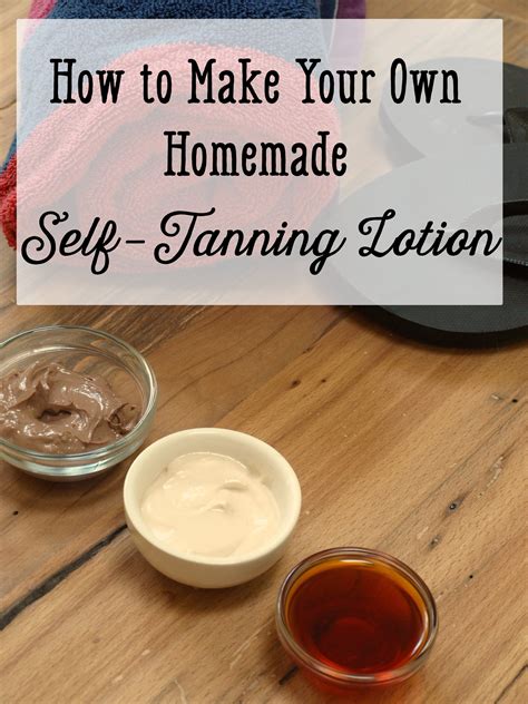 make your own tanning products